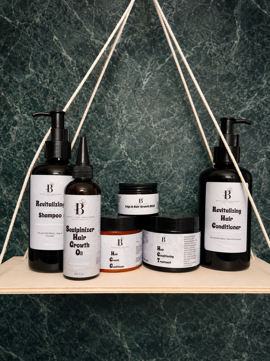The Bijou 7 Step Hair Growth & Retention System